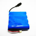 Rechargeable 1s4p 3.7V 18650 10400mAh/11200mAh Lithium Ion Battery Pack with BMS and Connector